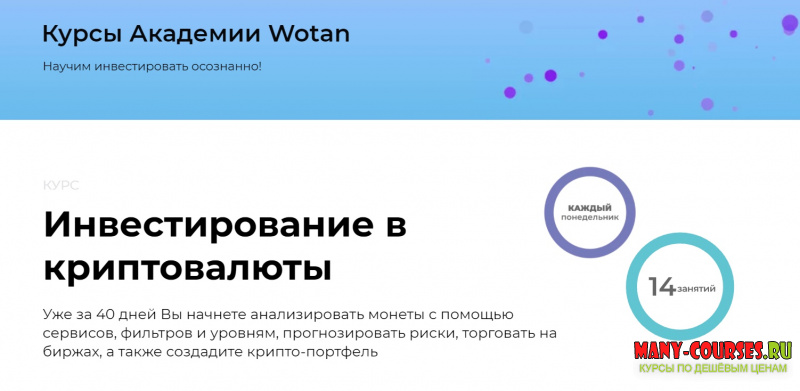 Михаил Ритчер - Онлайн курс Инвестирование в криптовалюту (2021)