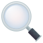 Magnifying glass tilted left    :mag: 🔍