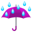 Umbrella with rain drops    :umbrella: ☔